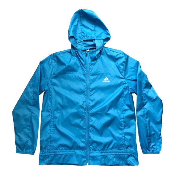 adidas Jackets & Blazers - Adidas women blue wind breaker jacket